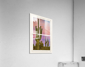 Colorful Southest White Distressed Window View Impression acrylique