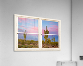 Colorful Southwest Desert Window View Acrylic Print