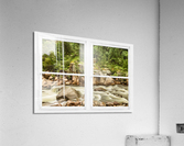 Mountain Stream Whitewash  Window View Acrylic Print