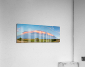 Sunset Storm Moon Longmont Boulder CO Panoram Acrylic Print