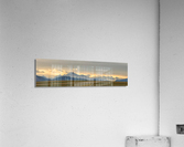 Twin Peaks Panorama View Agriculture Plains Acrylic Print