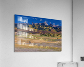 Courthouse Mountains Chimney Rock Peak Impression acrylique