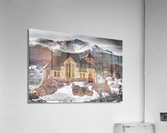 Chapel on the Rock BW Selective Acrylic Print