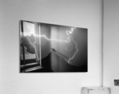 Pinnacle Peak Surrounded by Lightning Bolts Acrylic Print