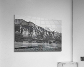 Colorado Rocky Mountains Flatirons Snow Covered Longs Peak BW Acrylic Print