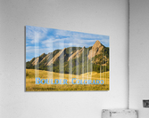Flatirons Boulder Colorado Poster Acrylic Print