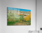 Colorful Layers - Geologic Splendor at Badlands Overlook Impression acrylique