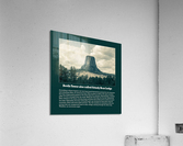 Devils Tower also called Grizzly Bear Lodge Poster Acrylic Print