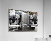 Front End of a Classic Old Black Jaguar Acrylic Print