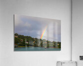 The Splendor of St. Lucia Finale of an Intense Rainbow Acrylic Print