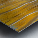 Golden Forest Moment Abstract Metal print