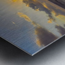 Ocean Sunset  Golden Skies and Turquoise Waves in Perfect Harmony Impression metal