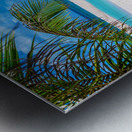 Tropical White Sand Beaches Vacation View Metal print