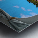 Tropical Island Boat Window View  Impression metal