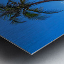 Tropical Blue Skies And White Sand Beaches Impression metal