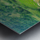 Mountain Rice Fields of Negros Island Emerald Tranquility Metal print