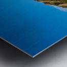 Boulder Colorado Flatirons Sunset Golden Light Impression metal