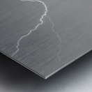 C2C Red Barn Lightning Rodeo BW SC Metal print