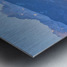 Early Morning Sand Dunes and Snow Covered Peaks Metal print