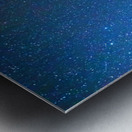 Starry Night Sky with Silhouette Tree Metal print