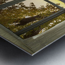 Golden Reflections Mountain Window View Fine Art Landscape Impression metal