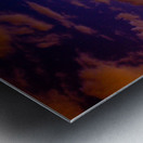 Double Lightning Strikes Over Colorado Night Storm Long Exposure Impression metal