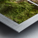 Mountain Stream Whitewash  Window View Metal print