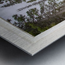 Rocky Mountain Stream White Rustic Window Impression metal