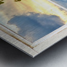 Rocky Mountain Autumn Season Rustic Window Metal print