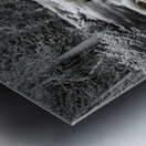 Roosevelt National Forest Stream BW Selective Metal print