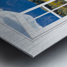 Colorful Rocky Mountains Open Window View Metal print