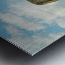 Majestic Devils Tower in Wyoming Surrounded by Pine Forest Metal print