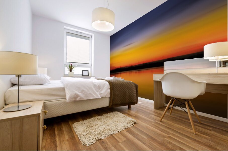 Lake Color Abstract Mural print