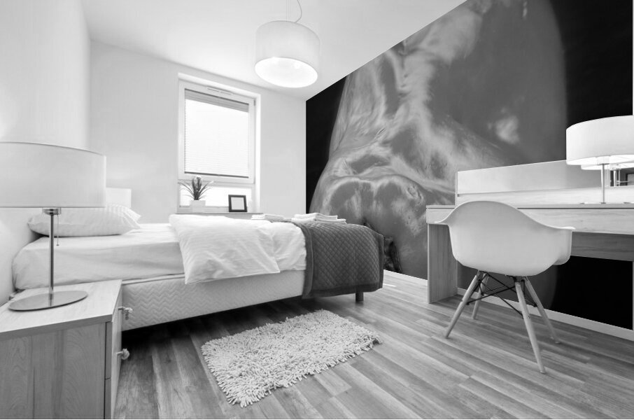 Red Pepper Bringing Sexy Back Black and White Mural print