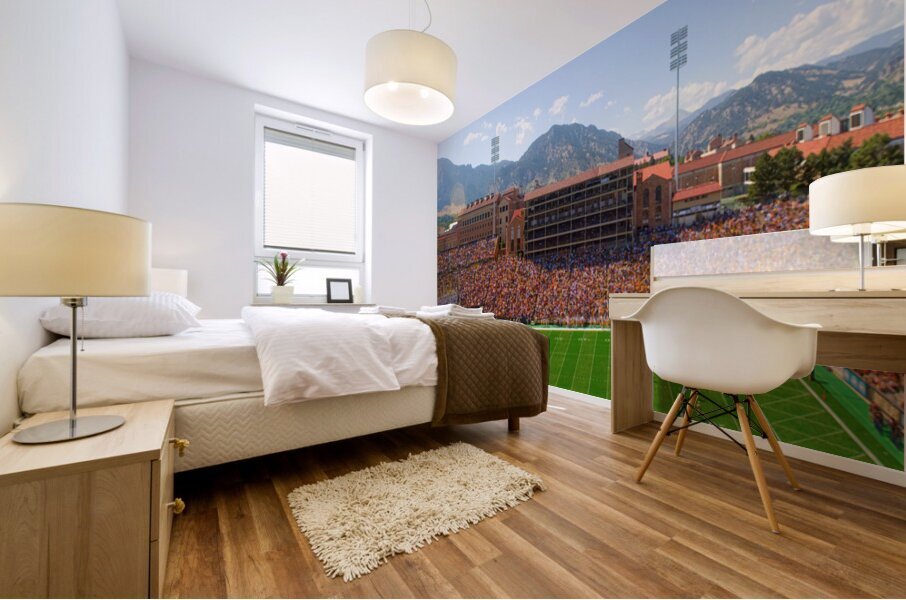 University of Colorado Boulder Folsom Field Game Panorama Impression murale