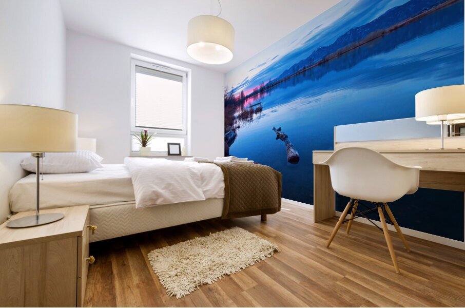 Coot Lake Boulder Flatiron Early Morning View Mural print