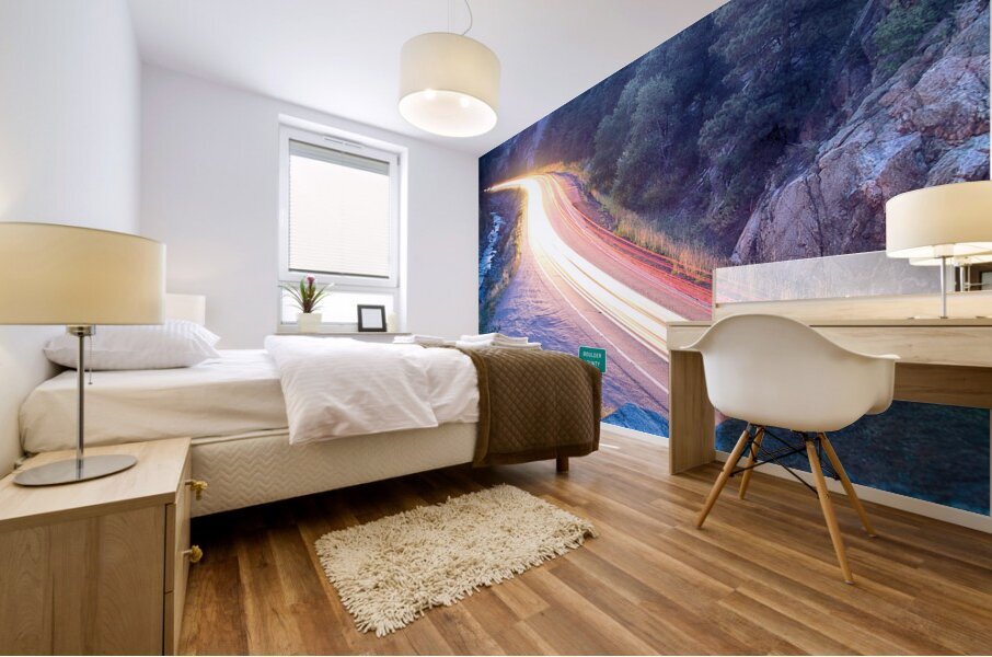 Boulder County Colorado Blazing Canyon View Impression murale