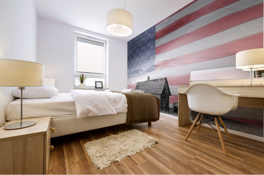 Rustic America Mural print