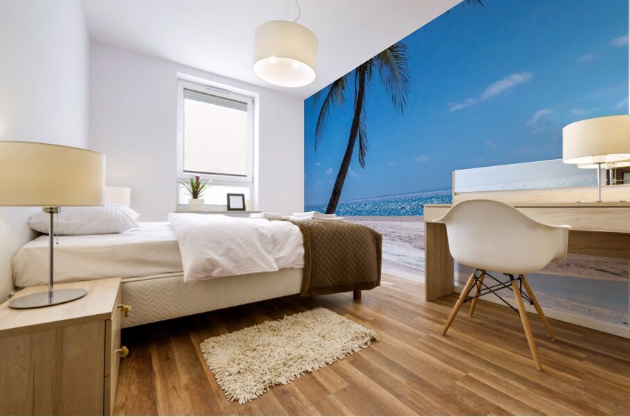 White Sand Beaches and Tropical Blue Skies Mural print