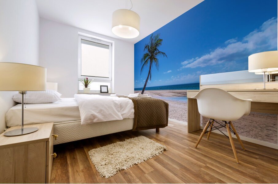 Tropical Blue Skies And White Sand Beaches Impression murale