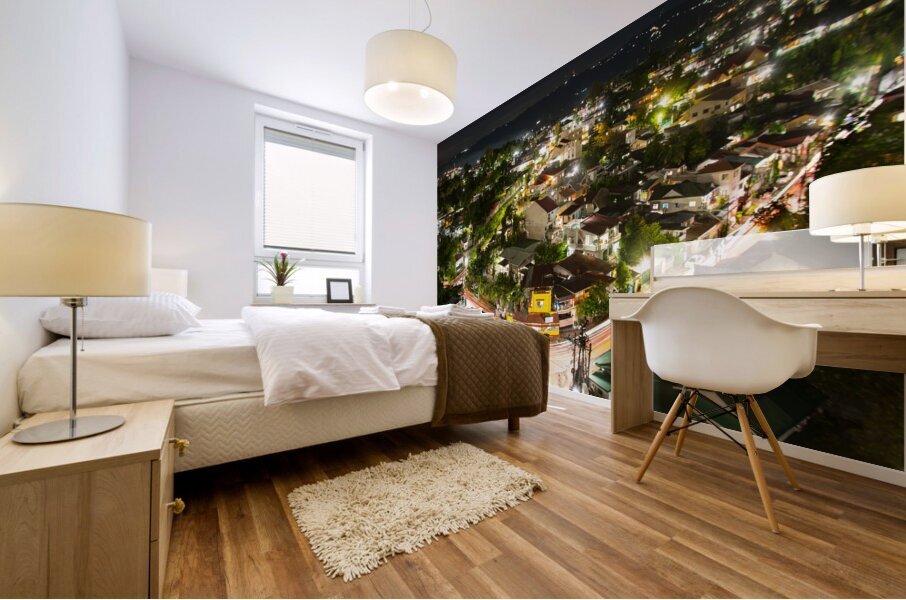 Night Lights of Escario   Cebu City Philippines Impression murale