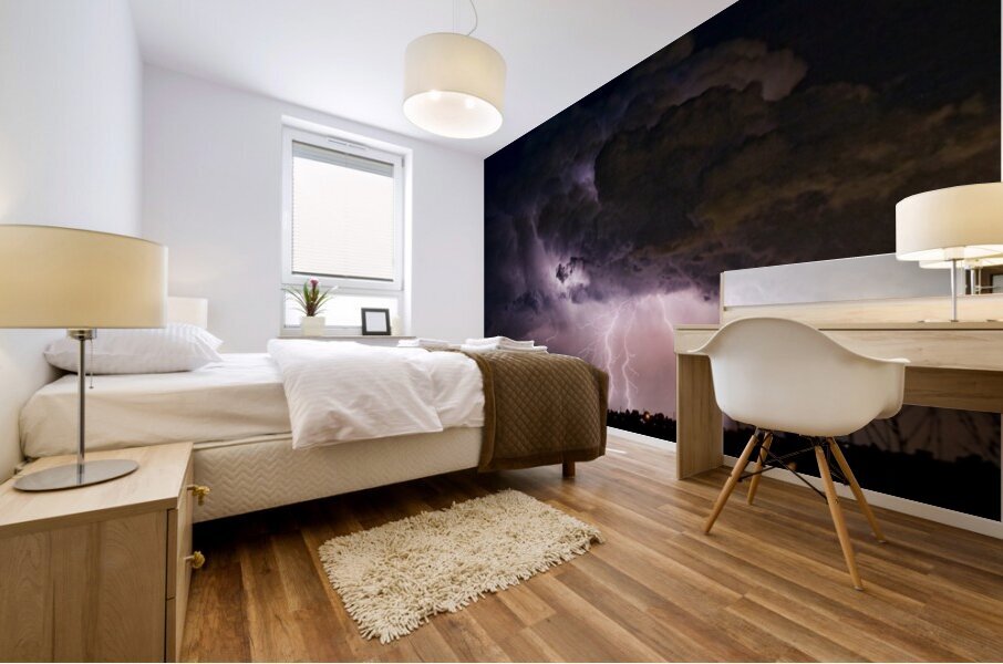 HWY 52   HWY 287 Lightning Storm Image 29 Impression murale