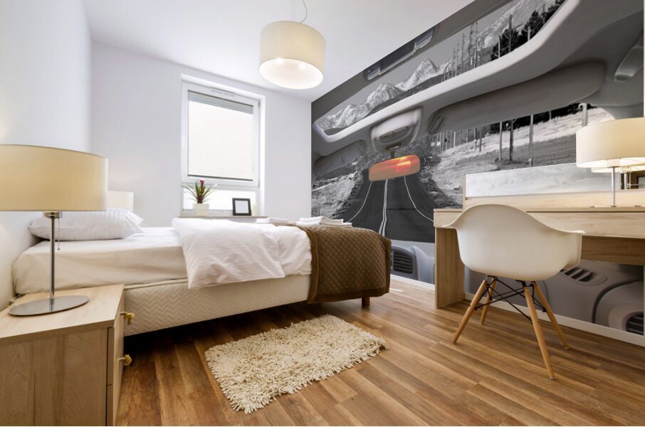 Colorado Mountain Sunrise Drive Fine Art Print Mural print