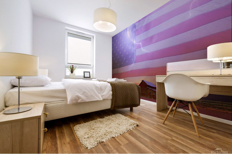 American Country Storm Mural print