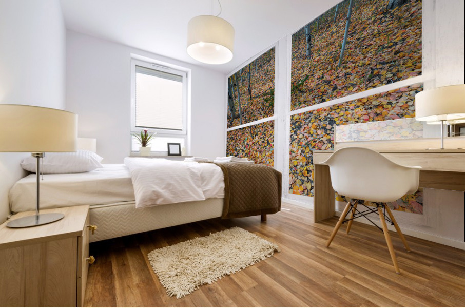 Mother Nature Whitewash Picture Window View Mural print