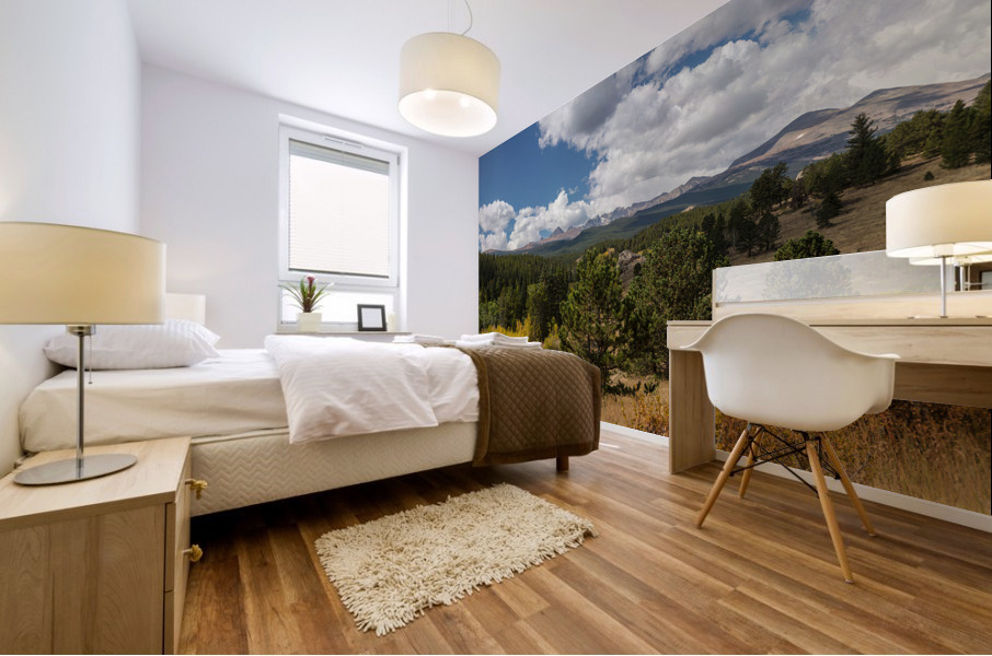 James Canyon Autumn Peaks Panoramic View Impression murale