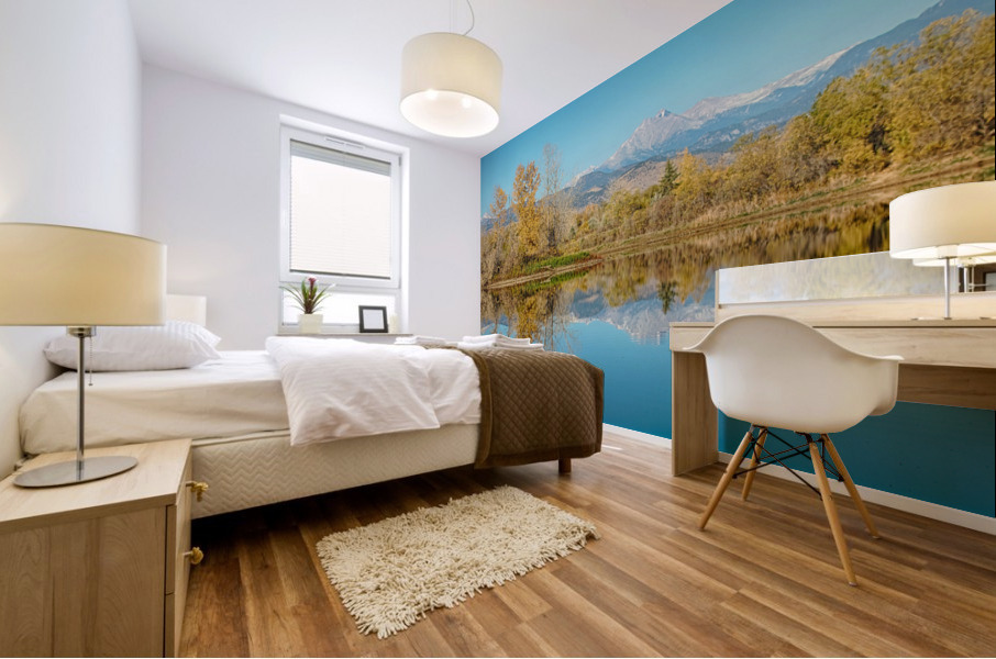 Autumn CO Twin Peaks Golden Ponds Reflections Impression murale