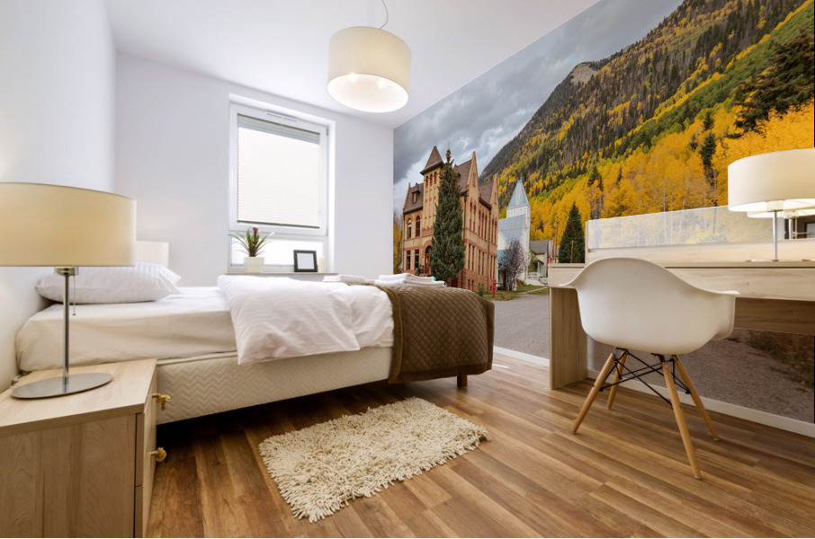 Beautiful Small Town Rico Colorado Impression murale