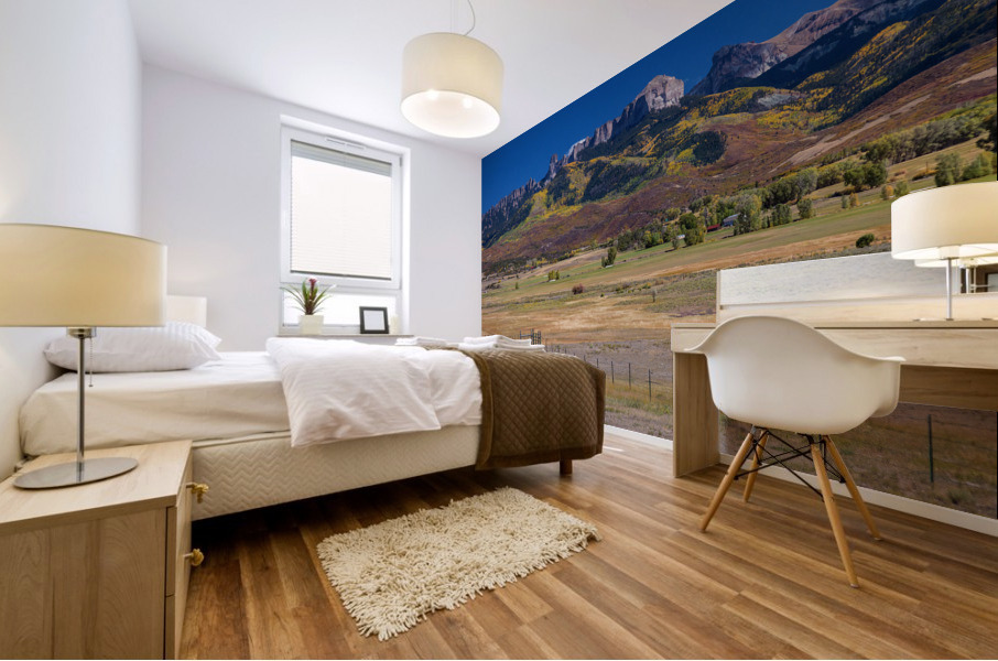 Courthouse Mountains Chimney Rock Peak Impression murale