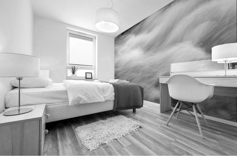 Fishermans View in Black and White Mural print